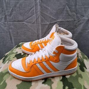 Adidas TOP TEN RB Originals White Orange Leather Men's Size 9.5 Shoes